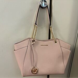 Michael Kors Blush Pink Tote with Gold Accents
